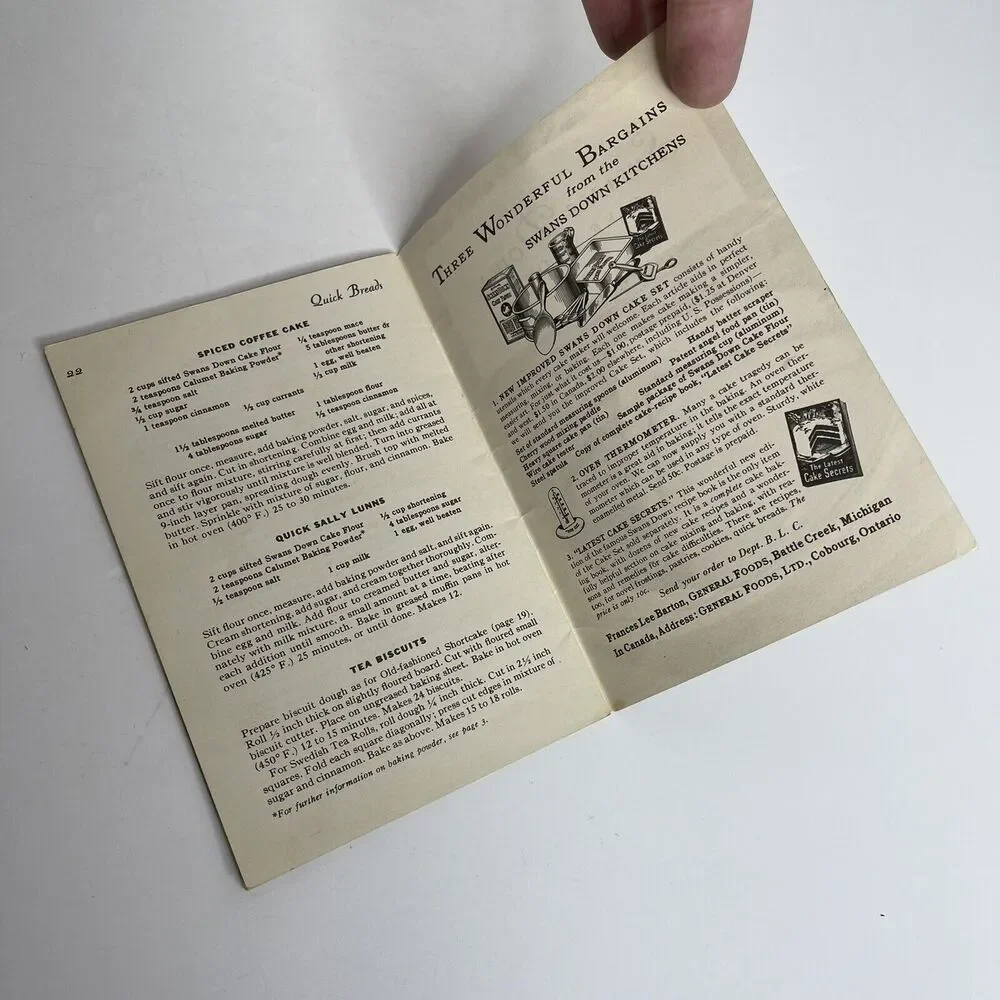 Swans Down Flour Bake Like A‎ Champion recipe booklet 1936